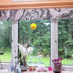 Window Blind from door decoration